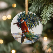 Kerstboom | N.C. Wyeth Keramisch Ornament