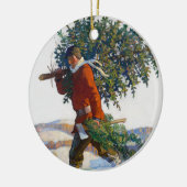 Kerstboom | N.C. Wyeth Keramisch Ornament (Links)