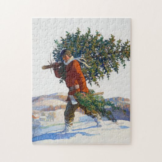 Kerstboom | N.C. Wyeth Legpuzzel (Verticaal)