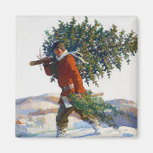 Kerstboom | N.C. Wyeth Magneet (Voorkant)