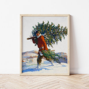 Kerstboom N.C. Wyeth Poster