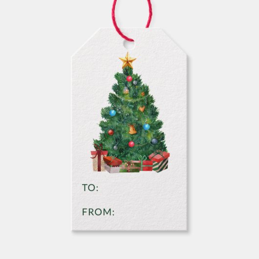 kerstboom naar cadeauLabels (Voorkant)