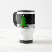 Kerstboom nacht Mok (Voorkant links)