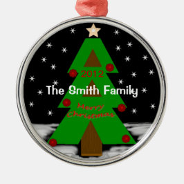 Kerstboom Nacht - Personaliseer Ornament