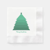 Kerstboom Napkin Servet (Voorkant)