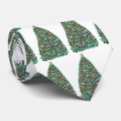 Kerstboom Necktie Stropdas (Opgerold)