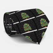Kerstboom Necktie Stropdas (Opgerold)