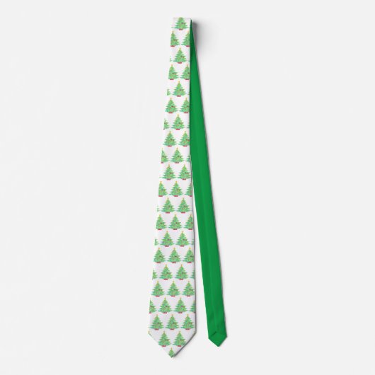 Kerstboom Necktie Stropdas (Voorkant)