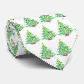 Kerstboom Necktie Stropdas (Opgerold)