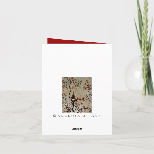 Kerstboom Nest ~ Kaart (Achterkant)