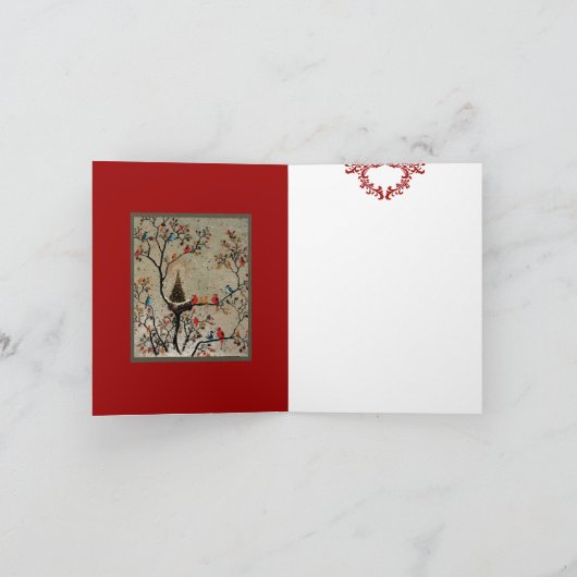 Kerstboom Nest ~ Kaart (Binnen)