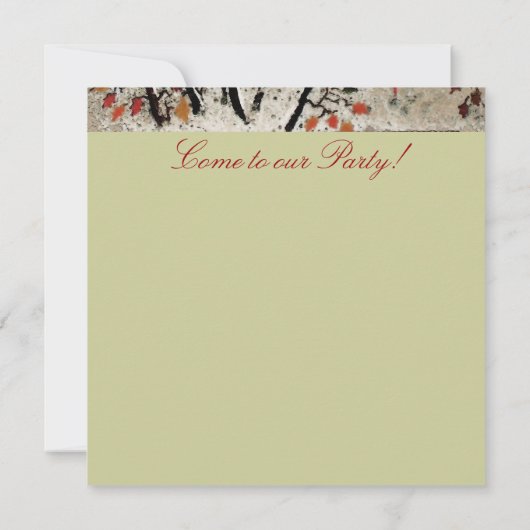 Kerstboom Nest ~ Uitnodigingen (Achterkant)