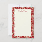 Kerstboom Nest ~ Uitnodigingen (Achterkant)