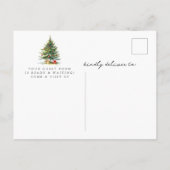 Kerstboom Nieuwe Huis Verhuizen Aankondigingskaart (Achterkant)