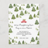 Kerstboom - Nieuwe startaankondiging Aankondigingskaart (Voorkant)