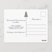 Kerstboom - Nieuwe startaankondiging Briefkaart (Achterkant)