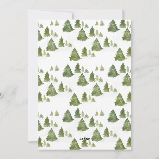 Kerstboom - Nieuwe startaankondiging Feestdagenkaart (Achterkant)