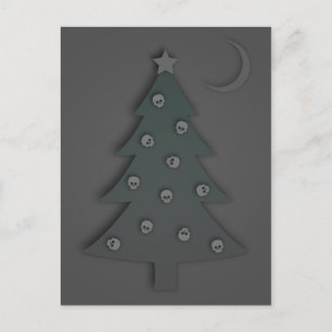 Kerstboom noir feestdagenkaart