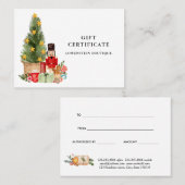 Kerstboom Notenkraker Cadeaubon Kortingskaartje (Voorkant / Achterkant)