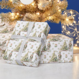 Kerstboom notenkraker cadeaupapier