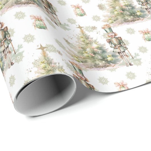 Kerstboom notenkraker cadeaupapier (Rol Hoek)