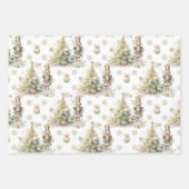 Kerstboom notenkraker inpakpapier vel (Voorkant 3)