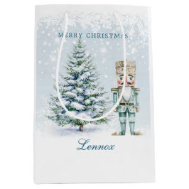 Kerstboom Notenkraker Sneeuwvlokken Medium Gift B Cadeauzakje