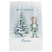 Kerstboom Notenkraker Sneeuwvlokken Medium Gift B Cadeauzakje (Achterkant)