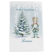 Kerstboom Notenkraker Sneeuwvlokken Medium Gift B Medium Cadeauzakje (Voorkant)