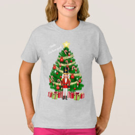 Kerstboom Notenkraker Voeg Tekst Toe Kinderen T-shirt