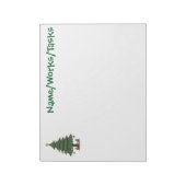 Kerstboom Notitieblok Vintage (Linkerzijde)