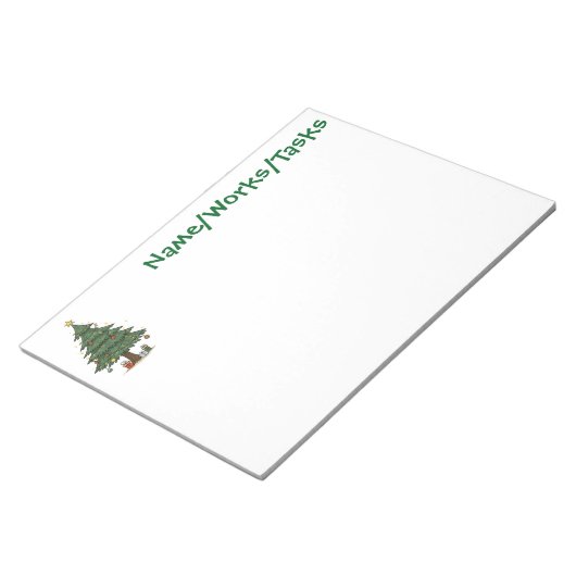 Kerstboom Notitieblok Vintage (Schuin)