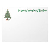 Kerstboom Notitieblok Vintage (Voorkant)