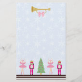 kerstboom, Nutcracker, ballerina Stationery Briefpapier (Voorkant)