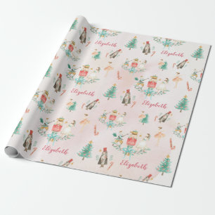 kerstboom Nutkraker Girl - Gepersonaliseerde Kinde Cadeaupapier