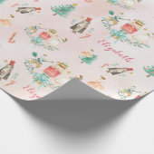 kerstboom Nutkraker Girl - Gepersonaliseerde Kinde Cadeaupapier (Hoek)