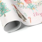 kerstboom Nutkraker Girl - Gepersonaliseerde Kinde Cadeaupapier (Rol Hoek)