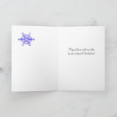 Kerstboom O Tannenbaum Sneeuwvlokken voor Zuster Feestdagen Kaart (Binnen)