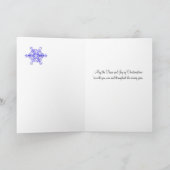 Kerstboom O Tannenbaum Sneeuwvlokken Vrede & vreug Feestdagen Kaart (Binnen)