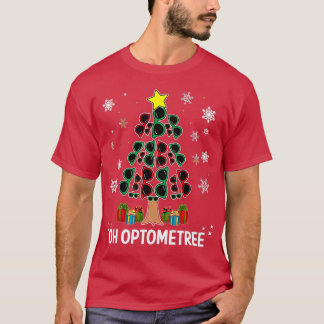 Kerstboom Oh Optometree Optometry Glasses Des T-shirt