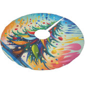 Kerstboom olieverfschilderij kerstboom rok (Gekanteld)