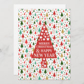 Kerstboom om aan te passen feestdagenkaart (Voorkant / Achterkant)