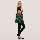 Kerstboom Oma Zwart Winkelen Tote Bag (Op model)