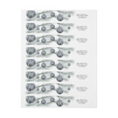 Kerstboom omwikkelen adresetiket Bauble (Vel)