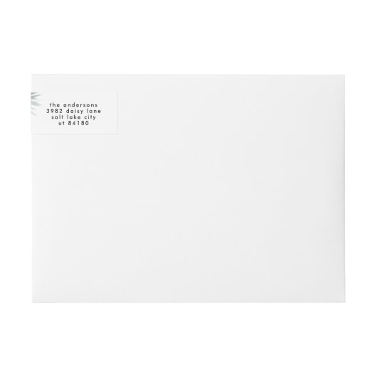 Kerstboom omwikkelen adresetiket Bauble (Voorkant)