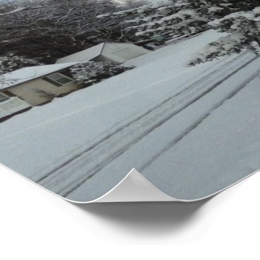 Kerstboom ongesneden poster (Hoek)