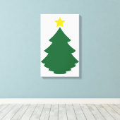 Kerstboom ontwerp 1 canvas afdruk (Insitu (Houten vloer))
