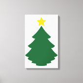 Kerstboom ontwerp 1 canvas afdruk (Voorkant)