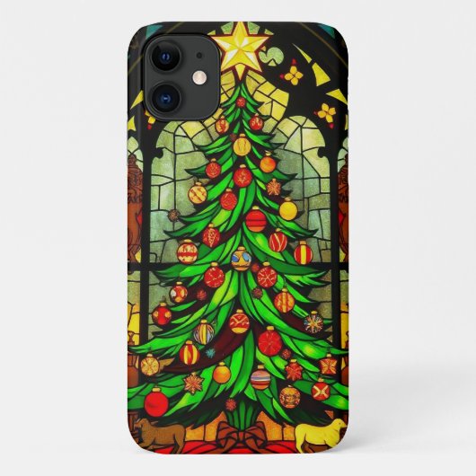 kerstboom ontwerp aan Case-Mate iPhone case (Achterkant)