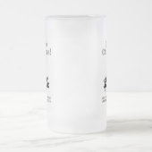 Kerstboom ontwerp met persoonlijke begroeting matglas bierpul (Center)